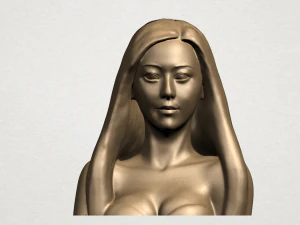 piękna dziewczyna - połowa ciała Model do druku 3D