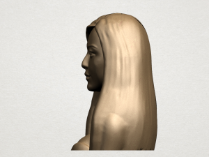 beautiful girl - half body Modèles 3D en vedette