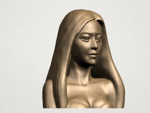 beautiful girl - half body Modèles 3D en vedette