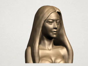 beautiful girl - half body 3D Print Model