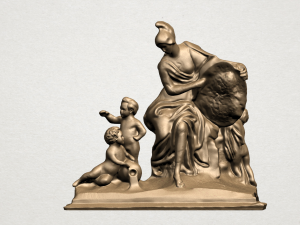 mother and children 01 3D Print Model