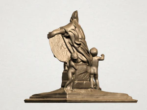 mother and children 01 3D Print Model
