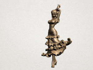 girl with dress 3D प्रिंट मॉडल