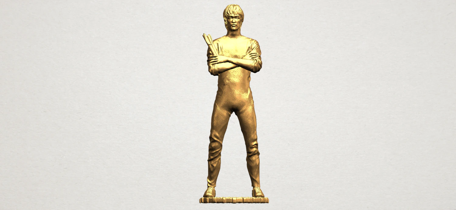 bruce lee 3D Print Model .c4d .max .obj .3ds .fbx .stl .blend 