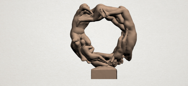 art of circle 3Dプリントモデル .c4d .max .obj .3ds .fbx .stl .blend 