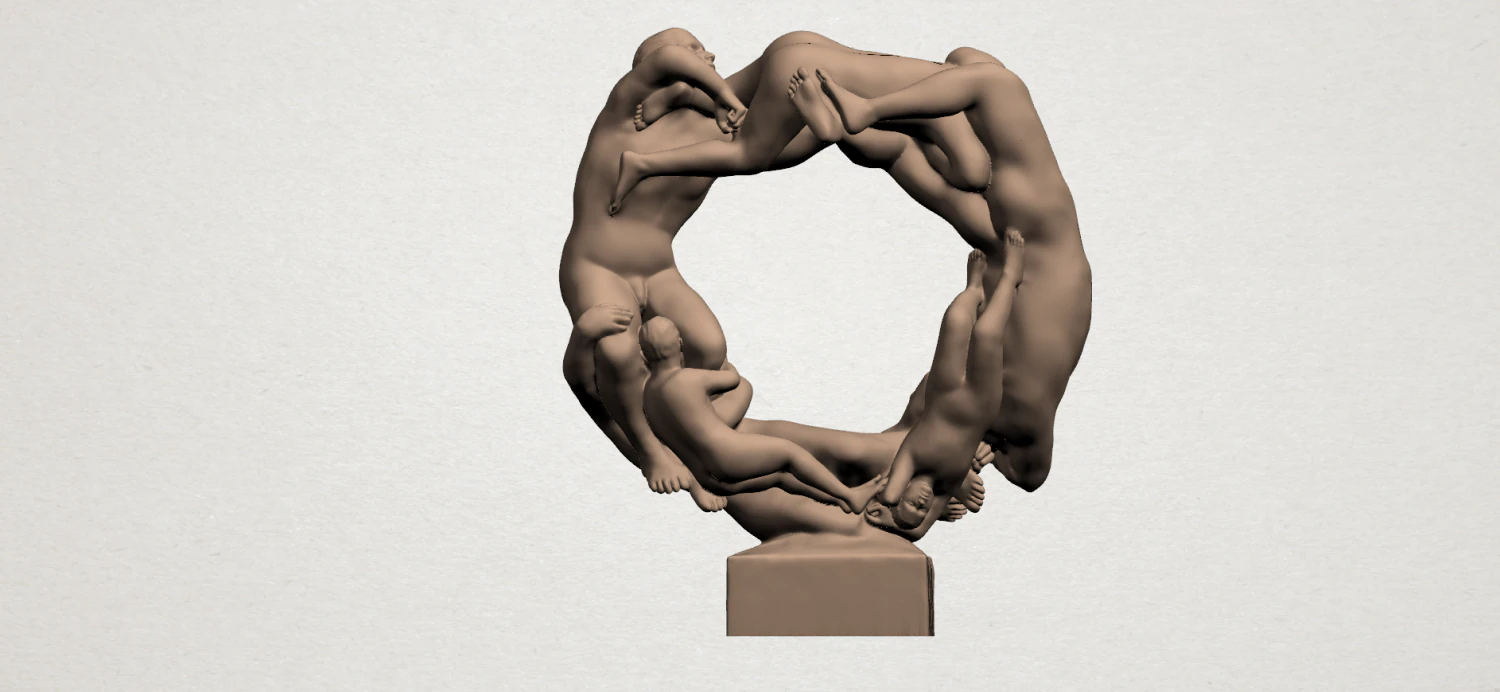 art of circle 3D Print Model .c4d .max .obj .3ds .fbx .stl .blend