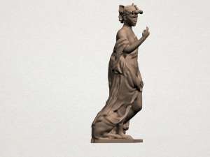 girl with lion 3D-Druckmodell