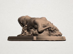 naked girl drunken 3D Baskı Modeli