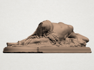 naked girl drunken 3D Baskı Modeli