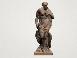 naked girl with goose 3Dプリントモデル