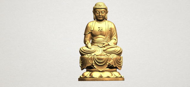 gautama buddha 02 3Dプリントモデル .c4d .max .obj .3ds .fbx .stl .blend 