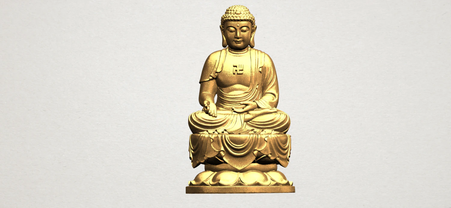 gautama buddha 02 3D Print Model .c4d .max .obj .3ds .fbx .stl .blend 