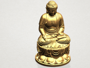 gautama buddha 02 3Dプリントモデル