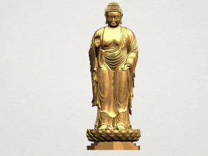 Gautama Buddha stehend 02 3D Druckmodell