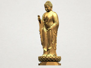 gautama buddha standing 02 3D Print Model