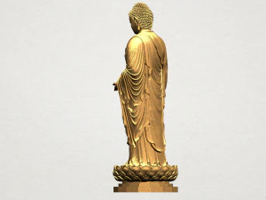 gautama buddha standing 02 3D Print Model