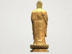 gautama buddha standing 02 3D Print Model