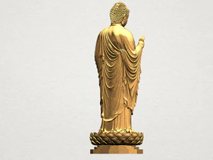 gautama buddha standing 02 3D Print Model
