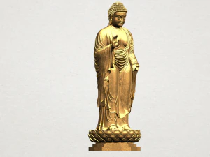 gautama buddha standing 02 3D Print Model