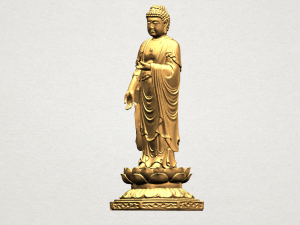 gautama buddha standing 03 Modelo de Impressão 3D