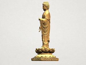 gautama buddha standing 03 Modelo de Impressão 3D
