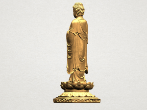 gautama buddha standing 03 Modelo de Impressão 3D