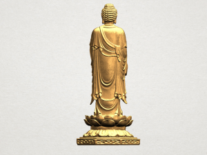 gautama buddha standing 03 Modelo de Impressão 3D
