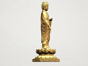 gautama buddha standing 03 3D Print Model