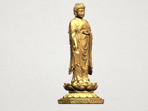 gautama buddha standing 03 Modelo de Impressão 3D