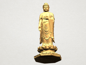 gautama buddha standing 03 Modelo de Impressão 3D