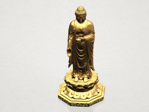 gautama buddha standing 03 Modelo de Impressão 3D