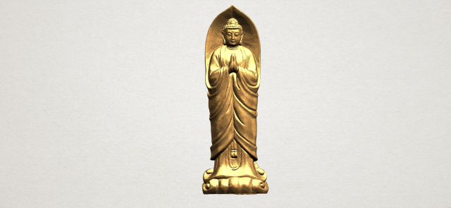 gautama buddha standing 04 3Dプリントモデル .c4d .max .obj .3ds .fbx .stl .blend 
