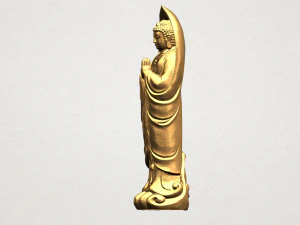 gautama buddha standing 04 3D Print Model