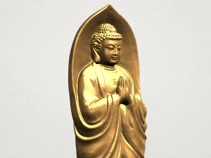 gautama buddha standing 04 3D Print Model