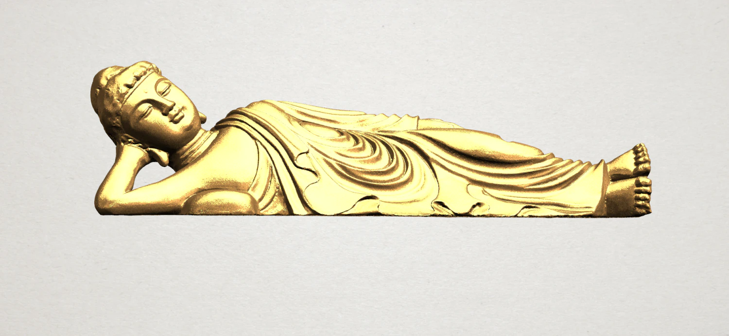sleeping buddha 01 3D Print Model .c4d .max .obj .3ds .fbx .stl .blend
