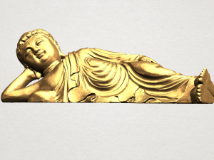 sleeping buddha 01 Modèles 3D en vedette