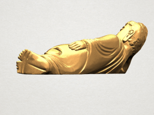 sleeping buddha 01 Modèles 3D en vedette