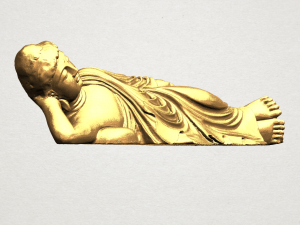 sleeping buddha 01 Modèles 3D en vedette
