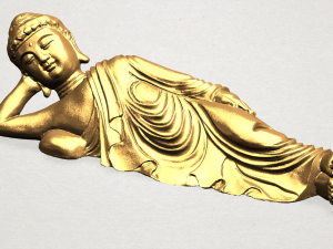 sleeping buddha 01 Modèles 3D en vedette