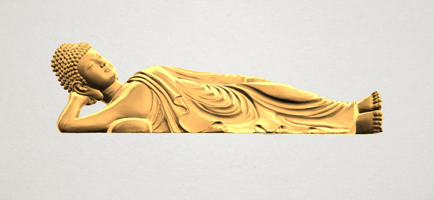 sleeping buddha 02 3D Print Model .c4d .max .obj .3ds .fbx .stl .blend 
