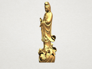 avalokitesvara buddha - standing 01 Modelo de Impressão 3D