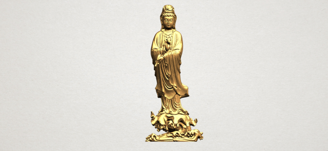 avalokitesvara buddha - standing 05 3D-printmodel .c4d .max .obj .3ds .fbx .stl .blend 