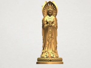 avalokitesvara buddha - standing three faces 01 3D Print Model