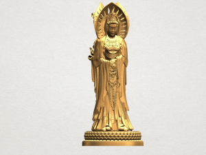 avalokitesvara buddha - standing three faces 01 Model do druku 3D