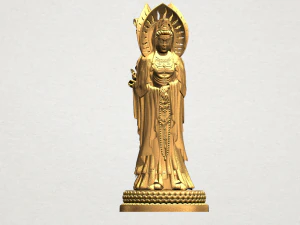avalokitesvara buddha - standing three faces 01 3D Print Model