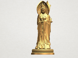 avalokitesvara buddha - standing three faces 01 Model do druku 3D