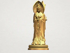 avalokitesvara buddha - standing three faces 01 3D Print Model