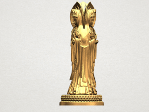 avalokitesvara buddha - standing three faces 01 Model do druku 3D