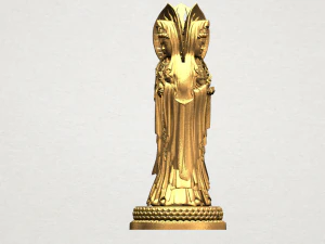 avalokitesvara buddha - standing three faces 01 3D Print Model