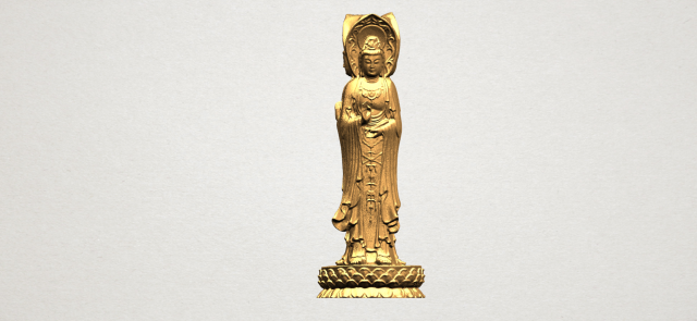 avalokitesvara buddha - standing three faces 02 3Dプリントモデル .c4d .max .obj .3ds .fbx .stl .blend 